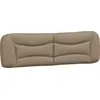 Image de vidaXL Coussin de tête de lit "Hvar" Cappuccino-Brun 180 cm Similicuir