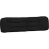 Image de vidaXL Coussin de tête de lit "Hvar" Noir 200 cm Tissu