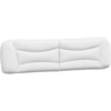 Image de vidaXL Coussin de tête de lit "Hvar" blanc 200 cm similicuir