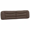 Image de vidaXL Coussin de tête de lit "Hvar" brun 200 cm similicuir