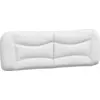 Image de vidaXL Coussin de tête de lit "Hvar" blanc 152 cm similicuir