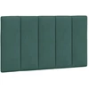 Image de vidaXL Coussin de t  te de lit "Hanko" vert fonc © 80 cm velours