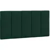 Image de vidaXL Coussin de tête de lit "Hanko" vert foncé 100 cm velours