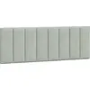 Image de vidaXL Coussin de t  te de lit "Hanko" gris clair 140 cm velours