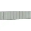 Image de vidaXL Coussin de tête de lit "Hanko" gris clair 200 cm velours