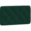 Image de vidaXL Coussin de tête de lit vert foncé 80 cm velours