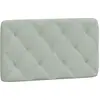 Image de vidaXL Coussin de tête de lit gris clair 90 cm velours
