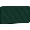 Image de vidaXL Coussin de tête de lit vert foncé 100 cm velours