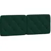 Image de vidaXL Coussin de tête de lit vert foncé 120 cm velours