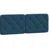Image de vidaXL Coussin de tête de lit bleu 120 cm velours