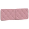 Image de vidaXL Coussin de tête de lit rose 120 cm velours