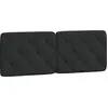 Image de Coussin de tête de lit Noir 140 cm velours