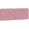 Image de vidaXL Coussin de tête de lit rose 140 cm velours
