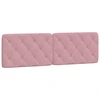 Image de vidaXL Coussin de tête de lit rose 160 cm velours
