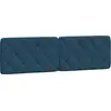 Image de vidaXL Coussin de tête de lit bleu 180 cm velours