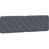 Image de vidaXL Coussin de tête de lit gris foncé 152 cm velours