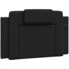 Image de vidaXL Coussin de tête de lit "Viana" Noir 80 cm similicuir