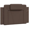 Image de vidaXL Coussin de tête de lit "Viana" brun 80 cm similicuir