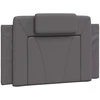 Image de vidaXL Coussin de tête de lit "Viana" Gris 80 cm Similicuir