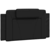 Image de vidaXL Coussin de tête de lit "Viana" Noir 100 cm Similicuir