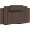Image de vidaXL Coussin de tête de lit "Viana" Marron 100 cm Similicuir
