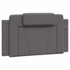Image de vidaXL Coussin de tête de lit "Viana" Gris 100 cm Similicuir
