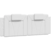 Image de vidaXL Coussin de tête de lit "Viana" blanc 120 cm similicuir