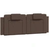 Image de vidaXL Coussin de tête de lit "Viana" Marron 120 cm Similicuir