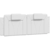 Image de vidaXL Coussin de tête de lit "Viana" blanc 140 cm similicuir