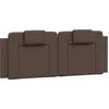 Image de vidaXL Coussin de tête de lit "Viana" Marron 140 cm Similicuir