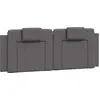 Image de vidaXL Coussin de tête de lit "Viana" Gris 140 cm Similicuir