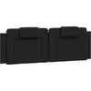 Image de vidaXL Coussin de tête de lit "Viana" noir 160 cm similicuir