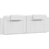 Image de VidaXL 374798, Blanc, Coton, Cuir véritable, Polyester, Chlorure de polyvinyle (PVC), 160 cm, 1600 mm, 49 cm, 30 mm