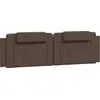Image de vidaXL Coussin de tête de lit "Viana" brun 180 cm similicuir