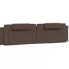 Image de vidaXL Coussin de tête de lit "Viana" brun 200 cm similicuir