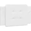 Image de vidaXL Coussin de tête de lit "Zadar" blanc 80 cm similicuir