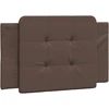 Image de vidaXL Coussin de tête de lit "Zadar" brun 80 cm similicuir