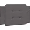 Image de vidaXL Coussin de tête de lit "Zadar" Gris 80 cm Similicuir