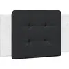 Image de vidaXL Coussin de tête de lit "Zadar" noir et blanc 80 cm similicuir