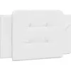Image de vidaXL Coussin de tête de lit "Zadar" blanc 90 cm similicuir