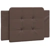 Image de vidaXL Coussin de tête de lit "Zadar" brun 90 cm similicuir