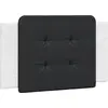 Image de vidaXL Coussin de tête de lit "Zadar" noir et blanc 90 cm similicuir