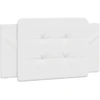 Image de vidaXL Coussin de tête de lit "Zadar" blanc 100 cm similicuir