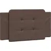 Image de vidaXL Coussin de tête de lit "Zadar" brun 100 cm similicuir