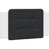 Image de vidaXL Coussin de tête de lit "Zadar" noir et blanc 100 cm similicuir