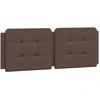 Image de vidaXL Coussin de tête de lit "Zadar" brun 120 cm similicuir