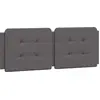 Image de vidaXL Coussin de tête de lit "Zadar" Gris 120 cm Similicuir