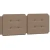 Image de vidaXL Coussin de tête de lit "Zadar" Cappuccino-Brun 120 cm Similicuir