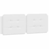 Image de vidaXL Coussin de tête de lit "Zadar" blanc 140 cm similicuir