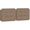 Image de vidaXL Coussin de tête de lit "Zadar" Cappuccino-Brun 140 cm Similicuir
